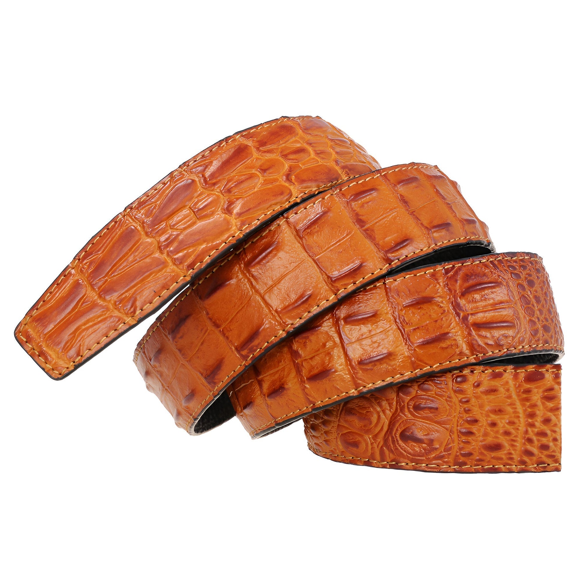 Strap Of Belt 3 5 Cm In Leather Aspect Serpent For Buckles Automatic Model Sailor by Zictor