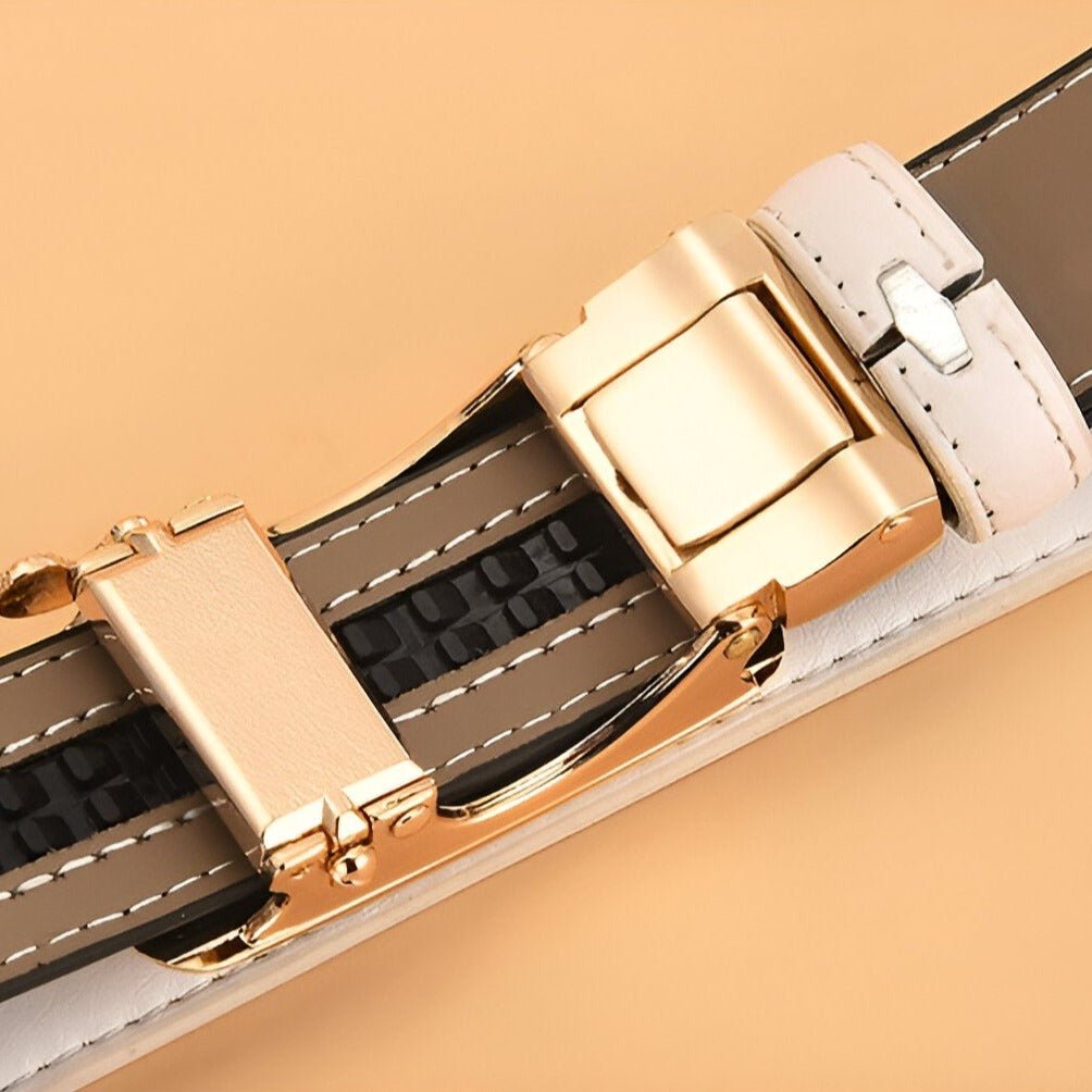 Belt In Leather TO Buckle Double Coeur For Women Model Quynn by Zictor