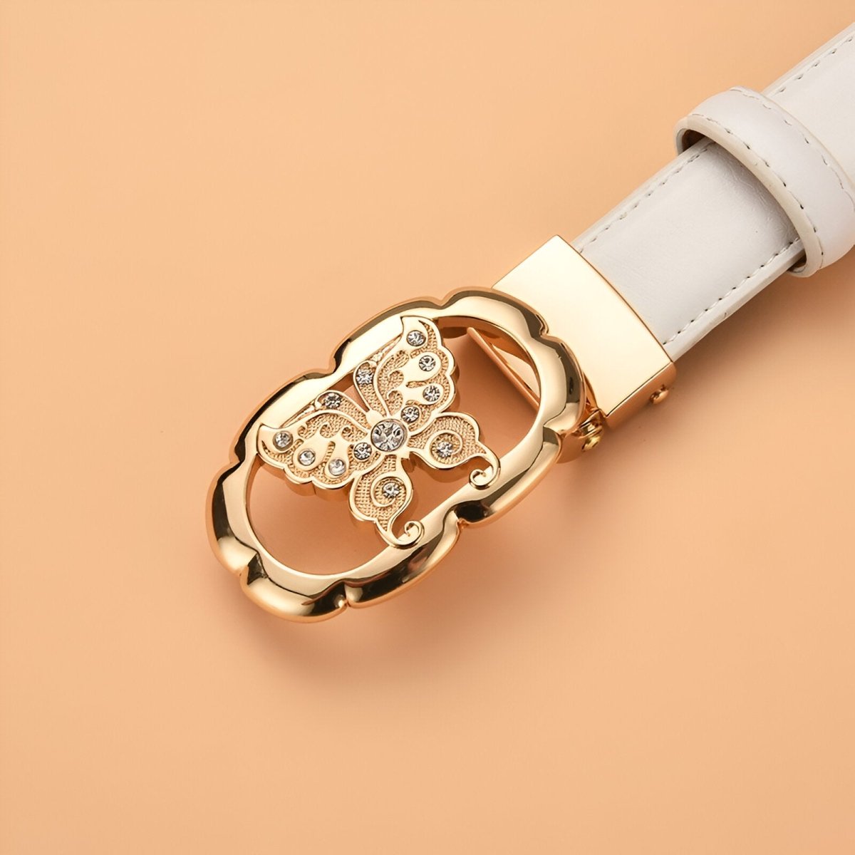Belt In Leather TO Buckle Papillon Model Morganu by Zictor