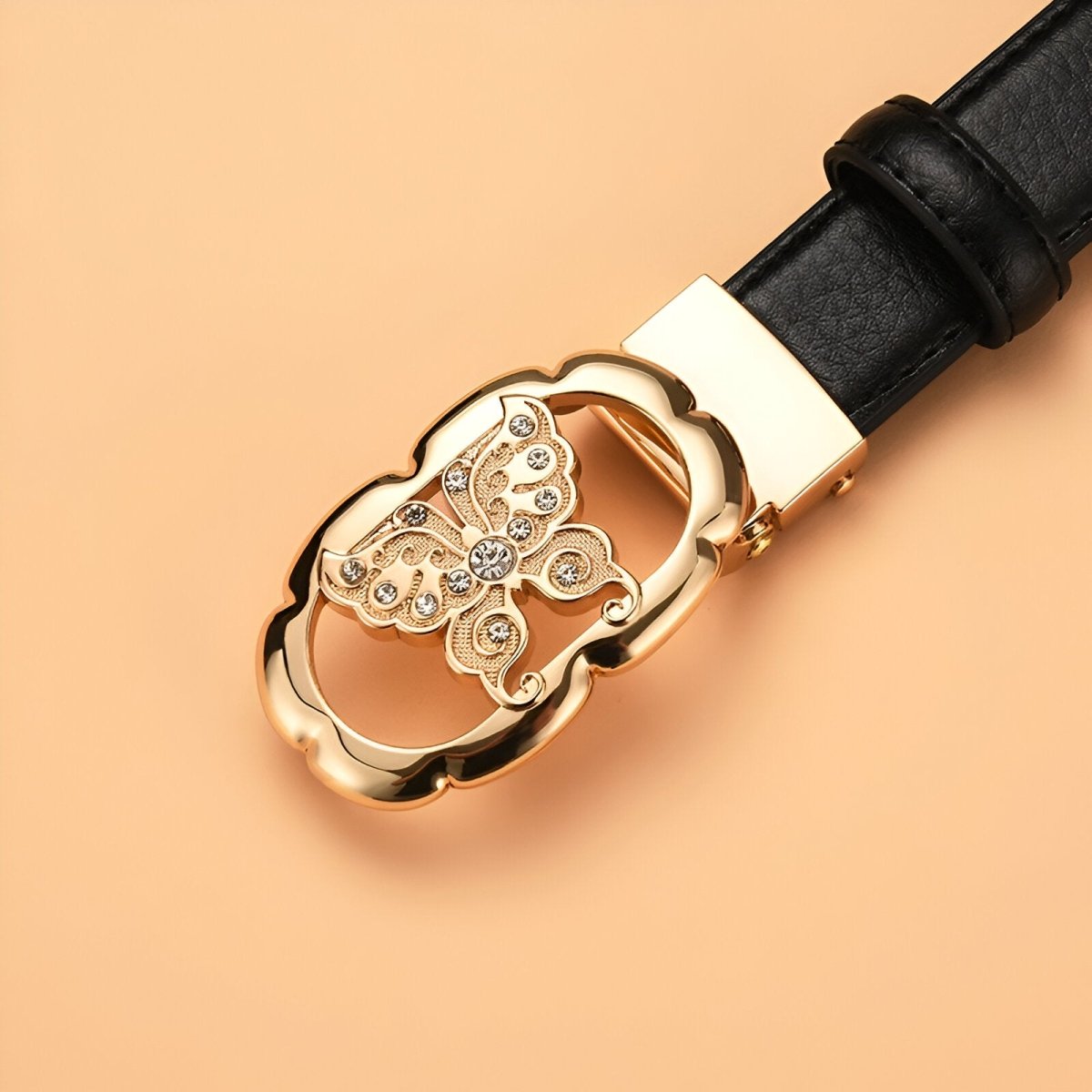 Belt In Leather TO Buckle Papillon Model Morganu by Zictor