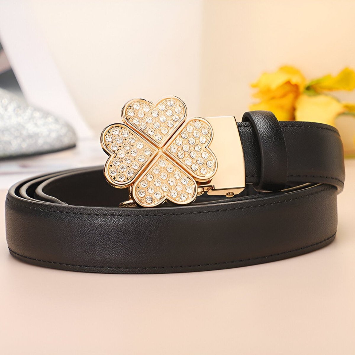 Belt In Leather TO Buckle Trefle Model Canyon by Zictor