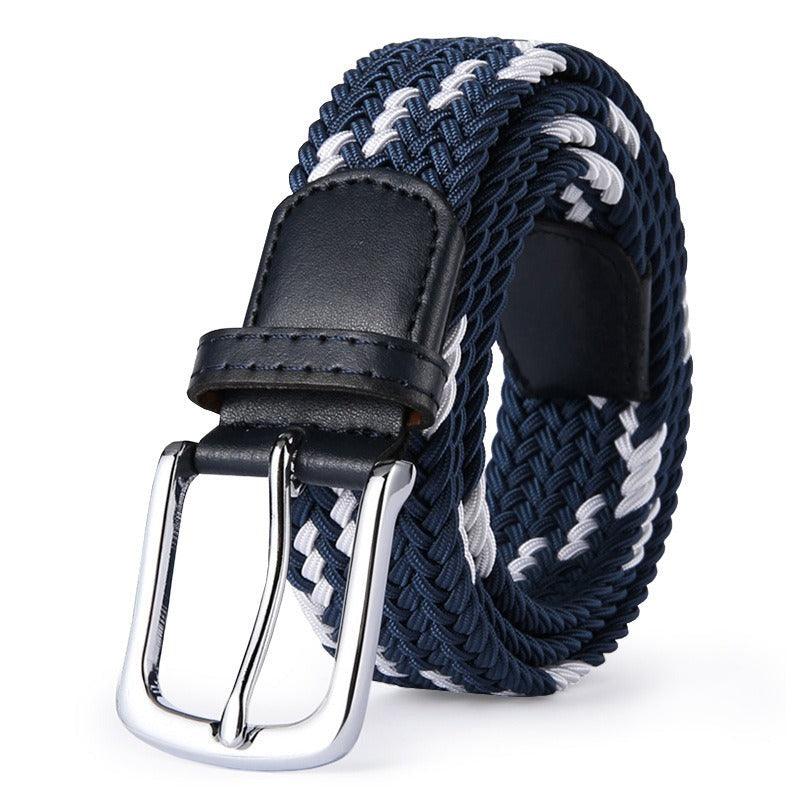 Belt braided elastic for men, model Lennox - Zictor