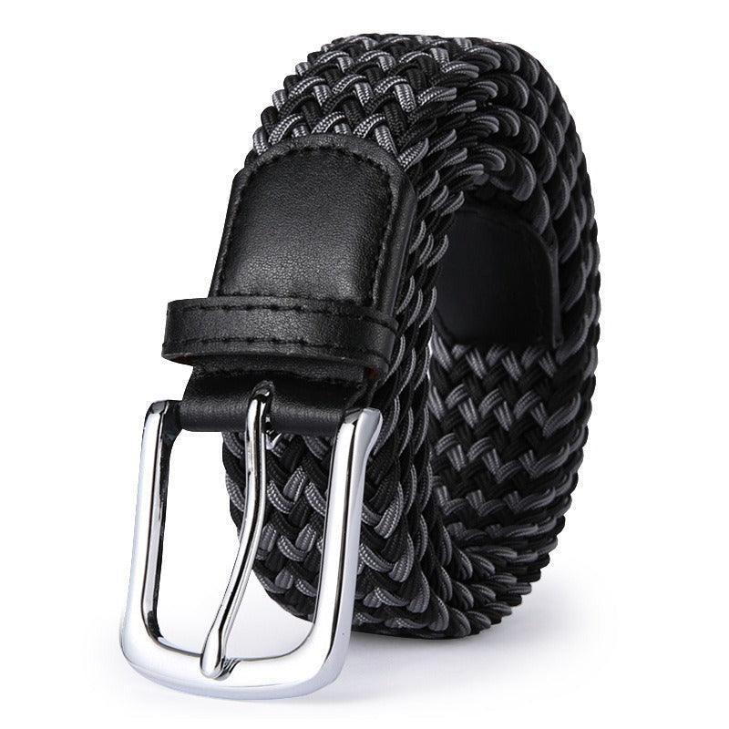 Belt braided elastic for men, model Lennox - Zictor