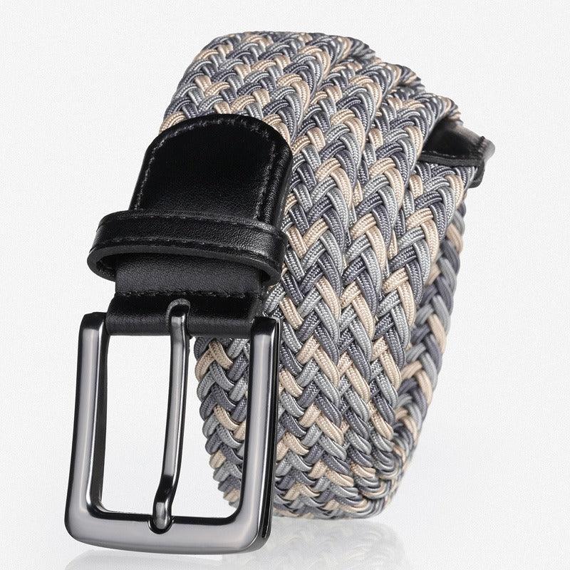 Belt braided elastic for men, model Lynseee - Zictor