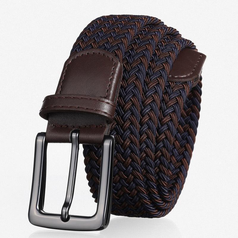 Belt braided elastic for men, model Lynseee - Zictor