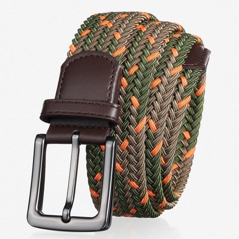 Belt braided elastic for men, model Lynseee - Zictor