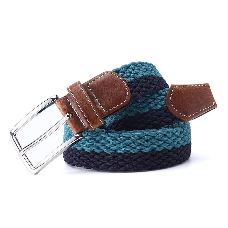 Belt braided elastic for men, model Maison - Zictor