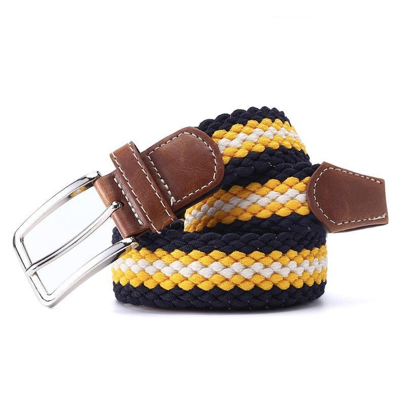Belt braided elastic for men, model Maison - Zictor