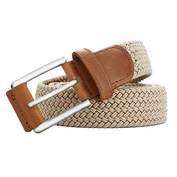 Belt braided elastic for men, model Marleiy - Zictor