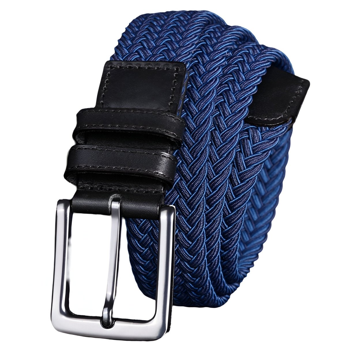 Belt braided elastic for men, model Monroe - Zictor