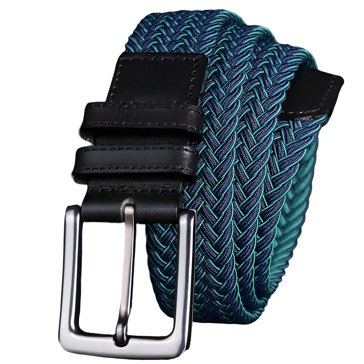 Belt braided elastic for men, model Monroe - Zictor