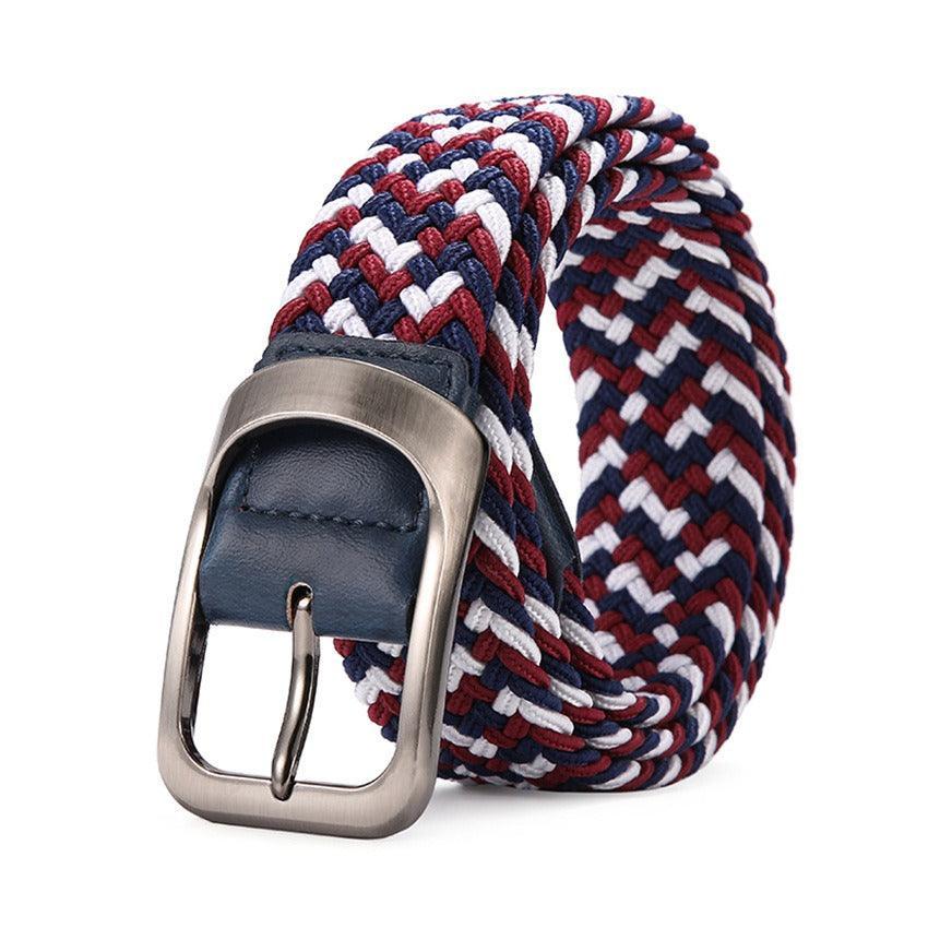 Belt braided elastic for men, model Sloane - Zictor
