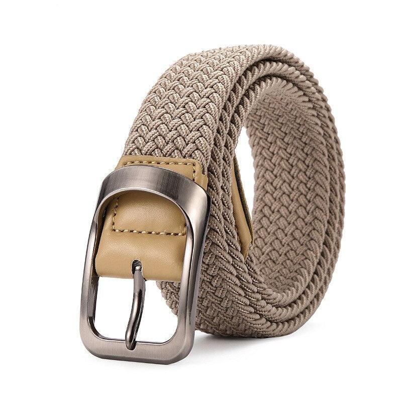 Belt braided elastic for men, model Sloane - Zictor