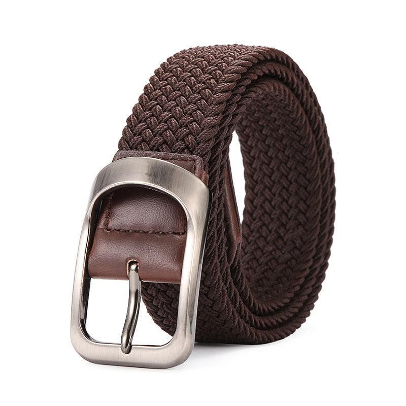 Belt braided elastic for men, model Sloane - Zictor