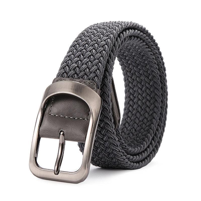 Belt braided elastic for men, model Sloane - Zictor