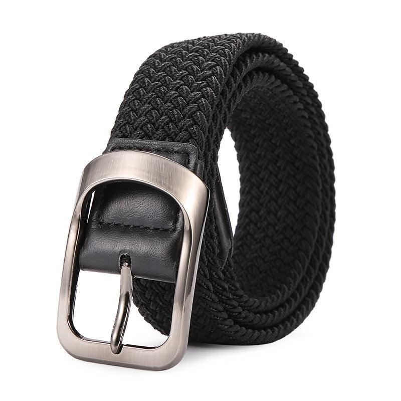 Belt braided elastic for men, model Sloane - Zictor