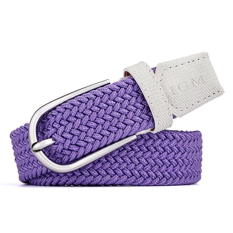 Belt braided elastic for women, model Gael - Zictor
