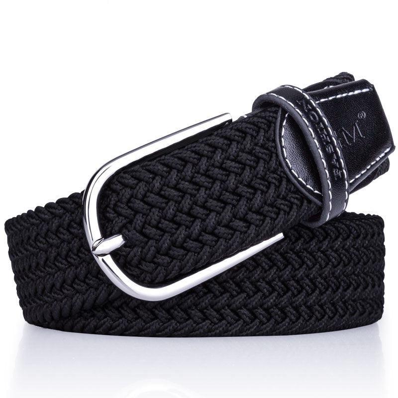 Belt braided elastic for women, model Gael - Zictor
