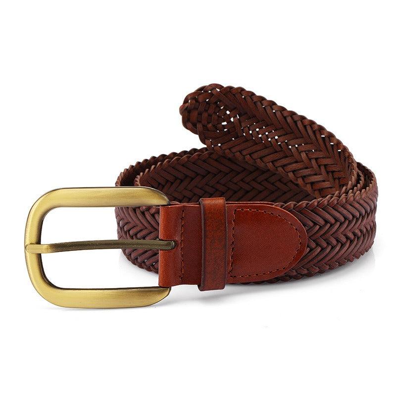 Belt In Leather Buckle Golden Model Aoi by Zictor
