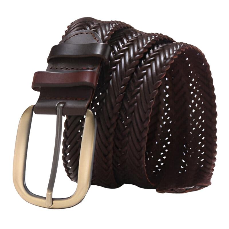 Belt In Leather Buckle Golden Model Aoi by Zictor