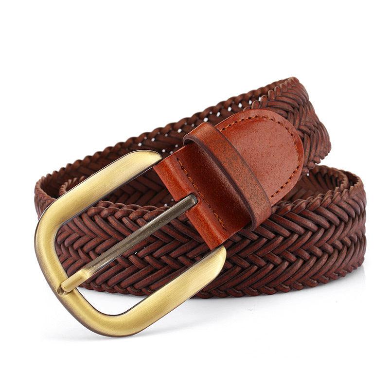 Belt In Leather Buckle Golden Model Aoi by Zictor