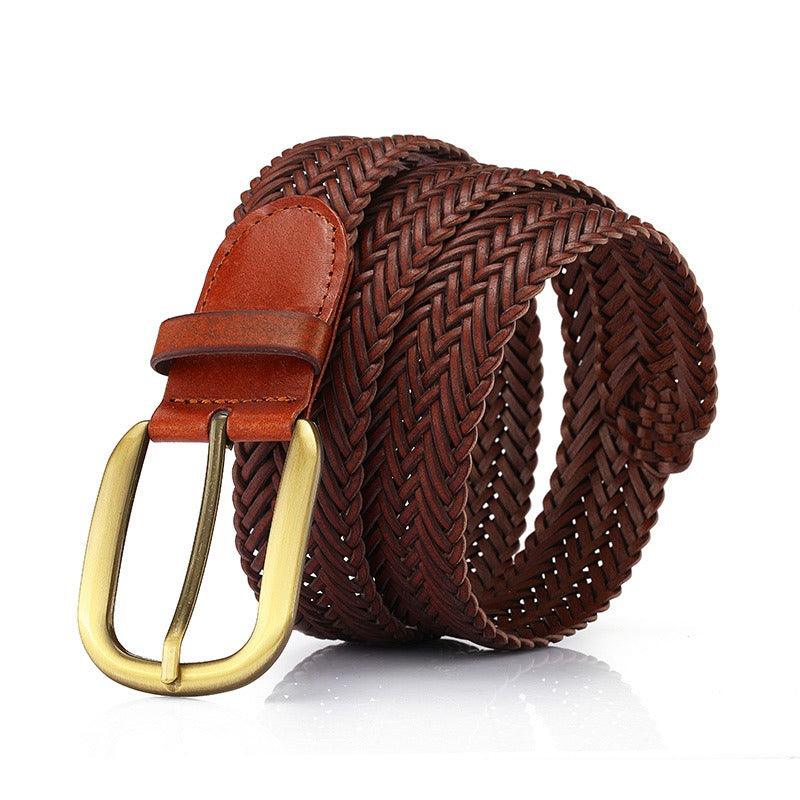 Belt In Leather Buckle Golden Model Aoi by Zictor