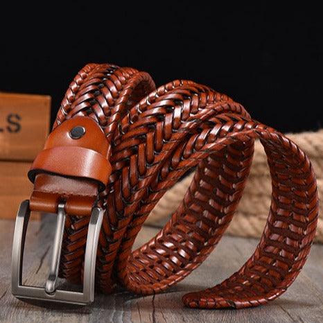 Copie Of Belt Braided In Leather Model Hanh by Zictor