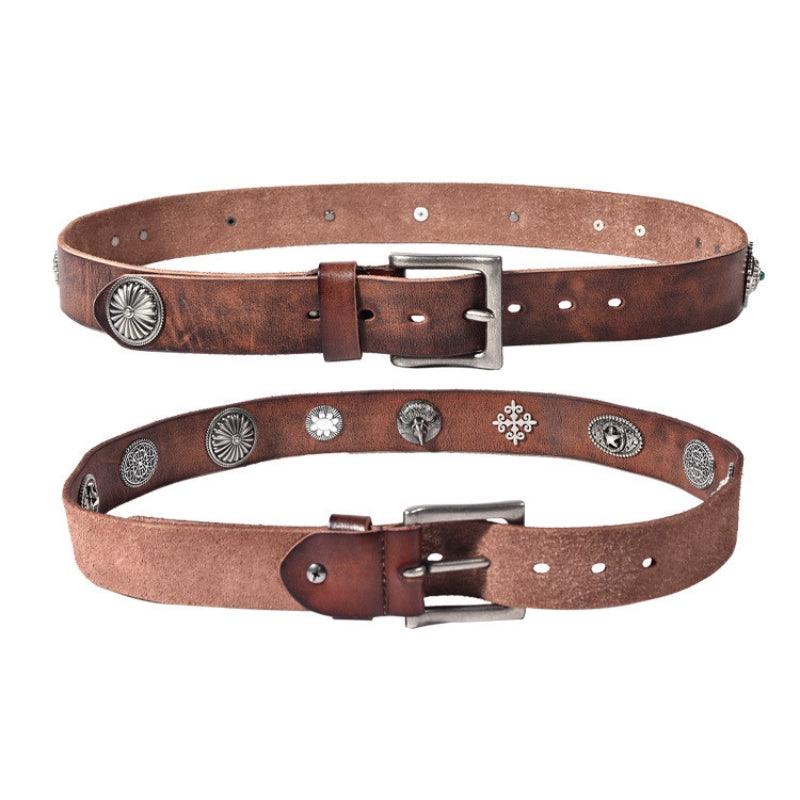Belt For Men Buckle Silver Model Jorden by Zictor