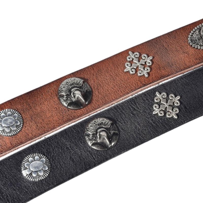 Belt For Men Buckle Silver Model Jorden by Zictor