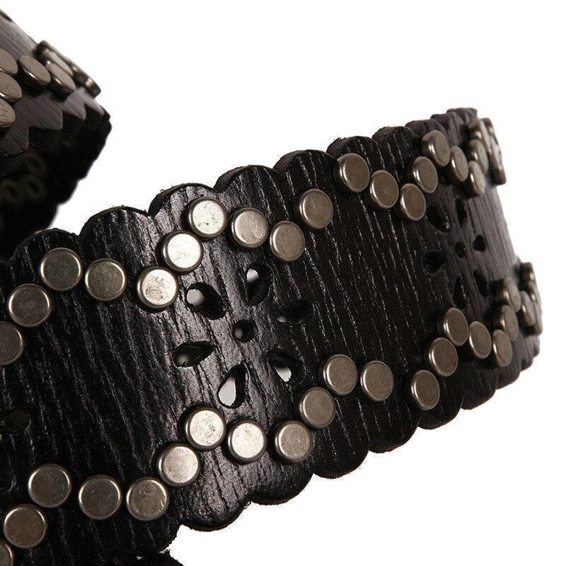 Belt TO Rivets For Women Model Louu by Zictor