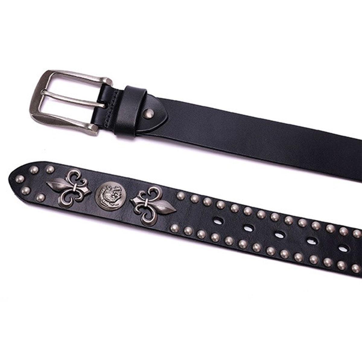Belt With Fleurs Of Lys And Tetes Of Mort Model Aris by Zictor