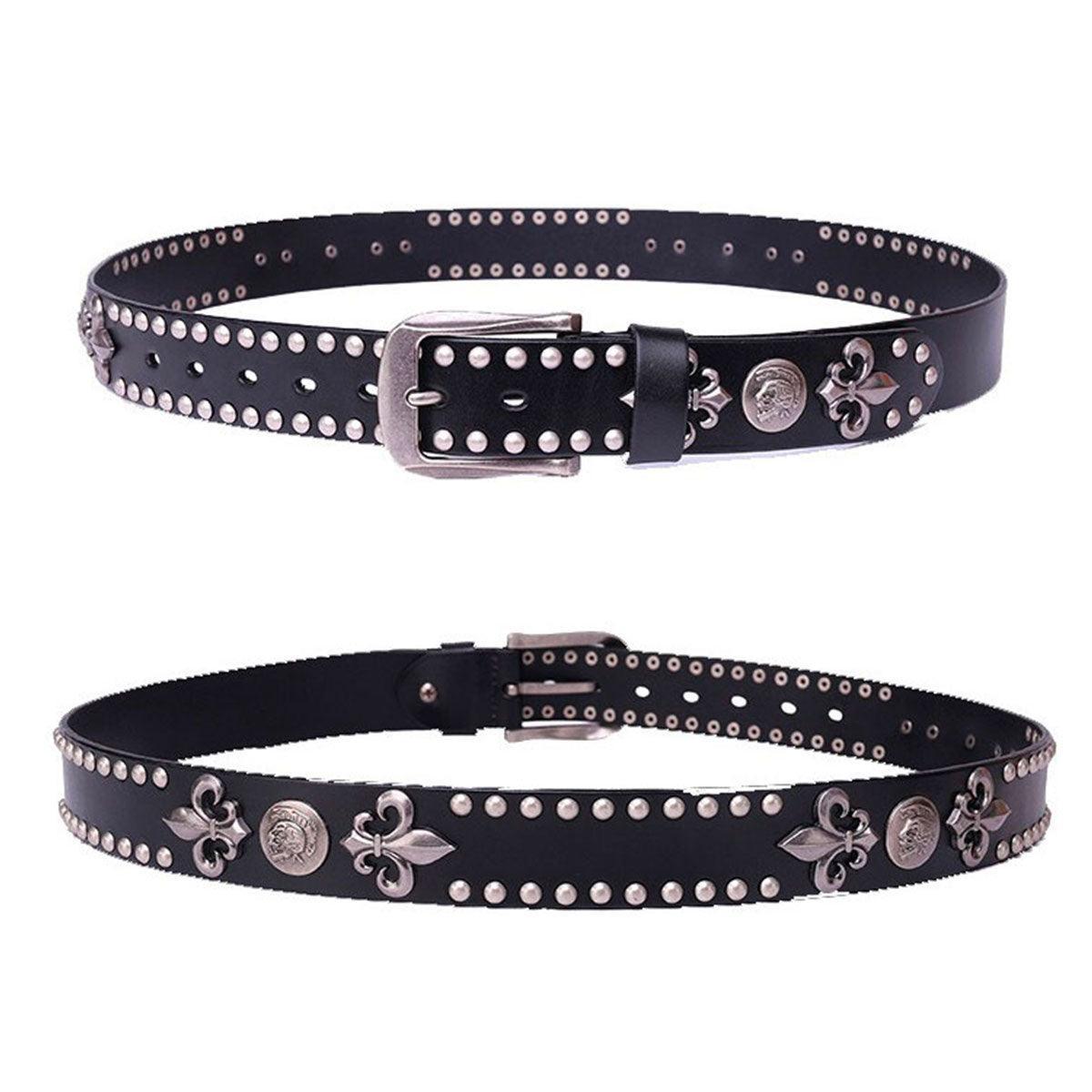 Belt With Fleurs Of Lys And Tetes Of Mort Model Aris by Zictor