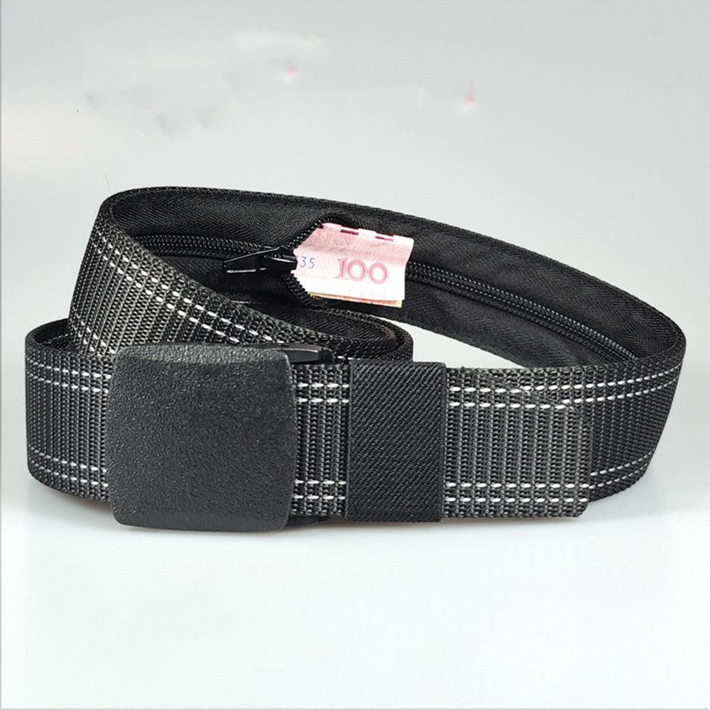 Belt Cache Billets in nylon for men ou women, model Noah - Zictor