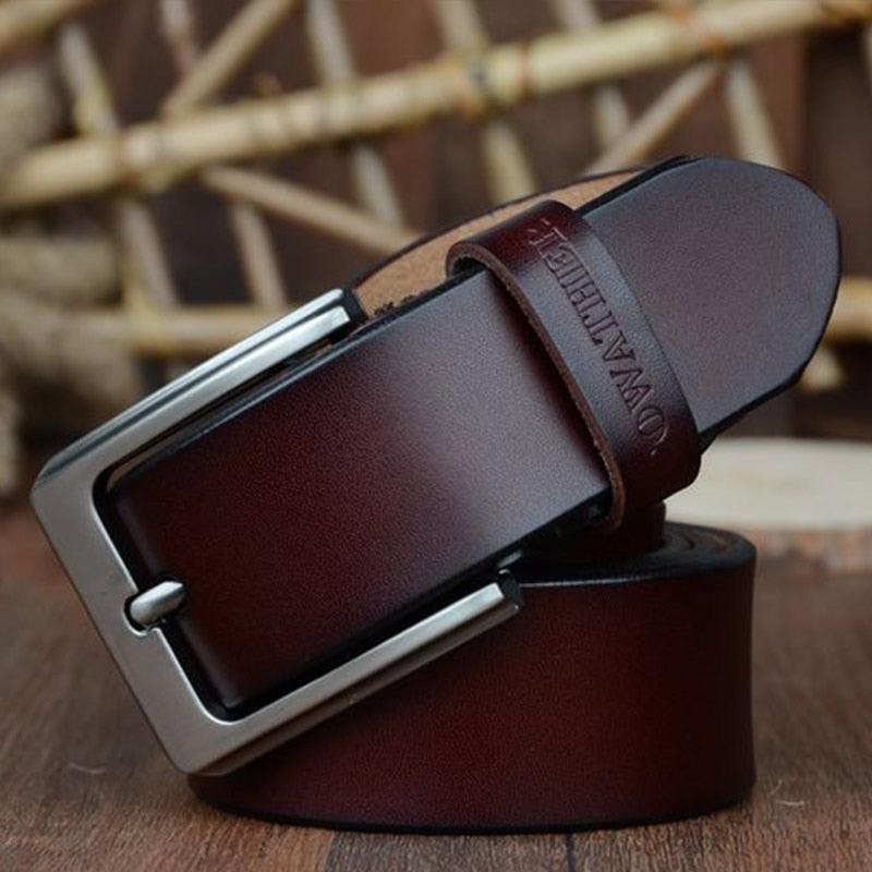 Belt Casual in leather for men, model Binh - Zictor