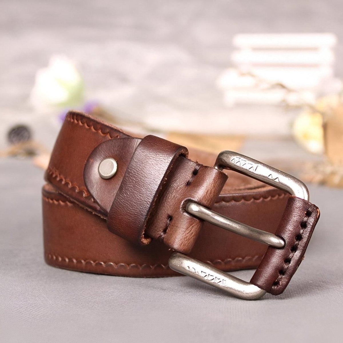 Belt In Leather For Men Model Coreey by Zictor