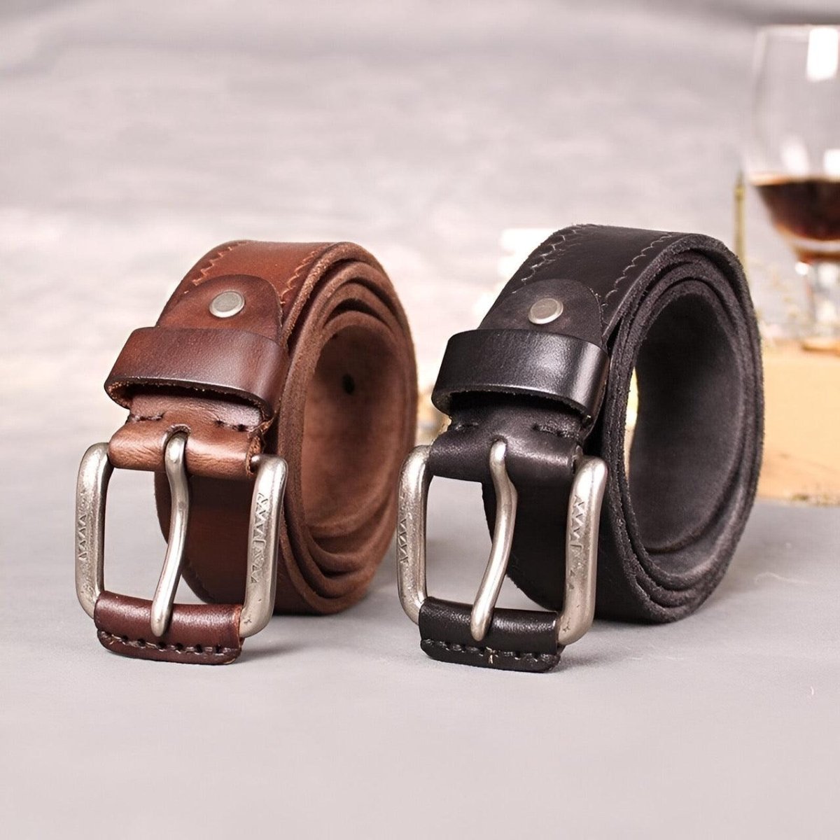 Belt In Leather For Men Model Coreey by Zictor