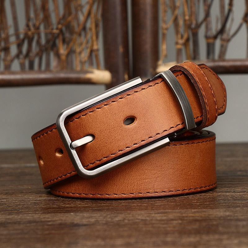 Belt Casual in leather for men, model Devlin - Zictor