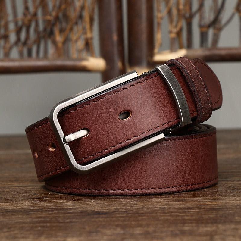 Belt Casual in leather for men, model Devlin - Zictor