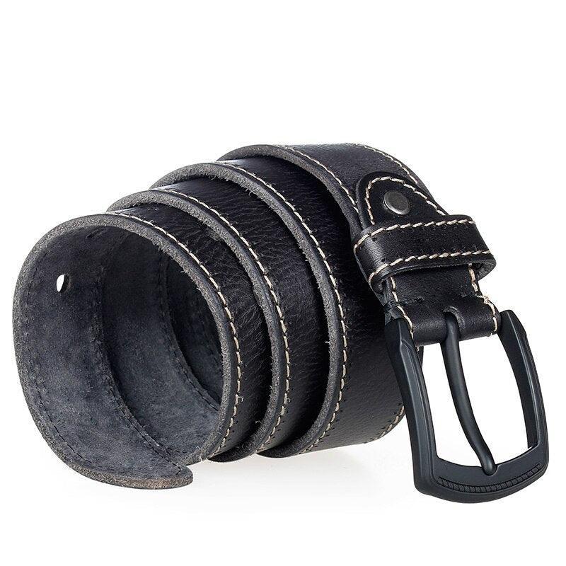 Belt Casual in leather for men, model Dylan - Zictor