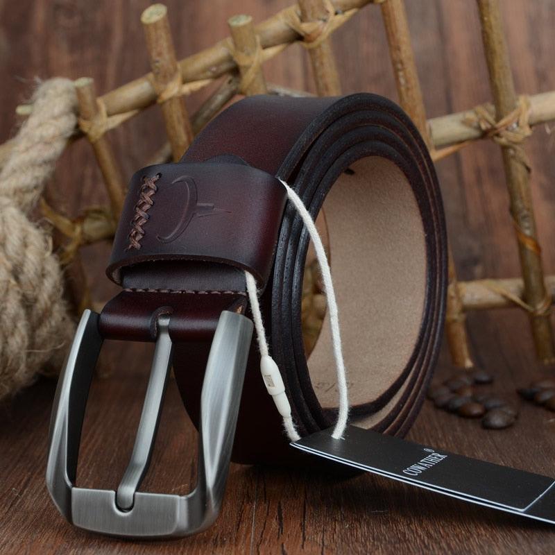 Belt Casual in leather for men, model Haden - Zictor