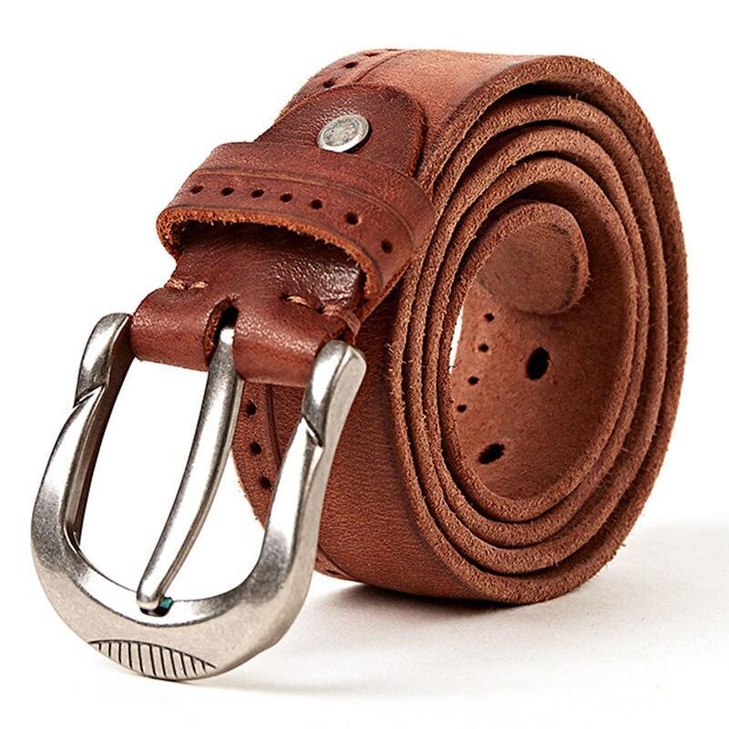 Belt Casual in leather for men, model Jona - Zictor