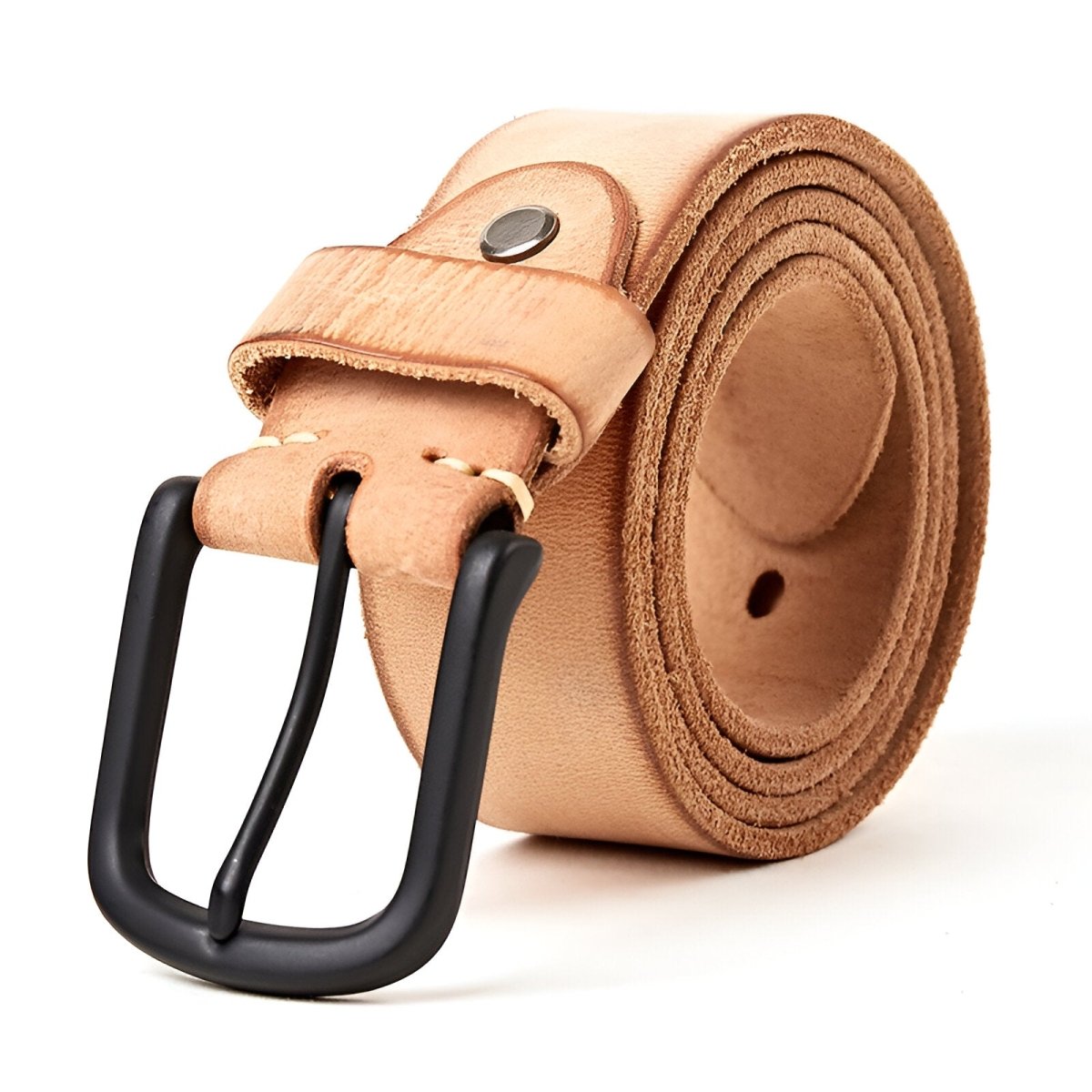Belt Casual in leather for men, model Kacei - Zictor
