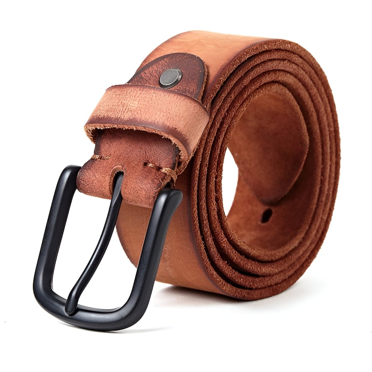 Belt Casual in leather for men, model Kacei - Zictor