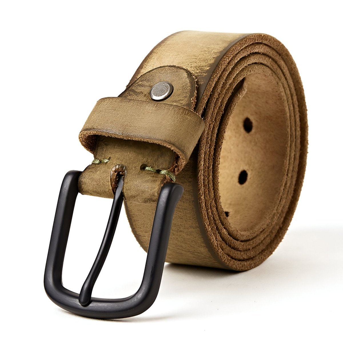 Belt Casual in leather for men, model Kacei - Zictor