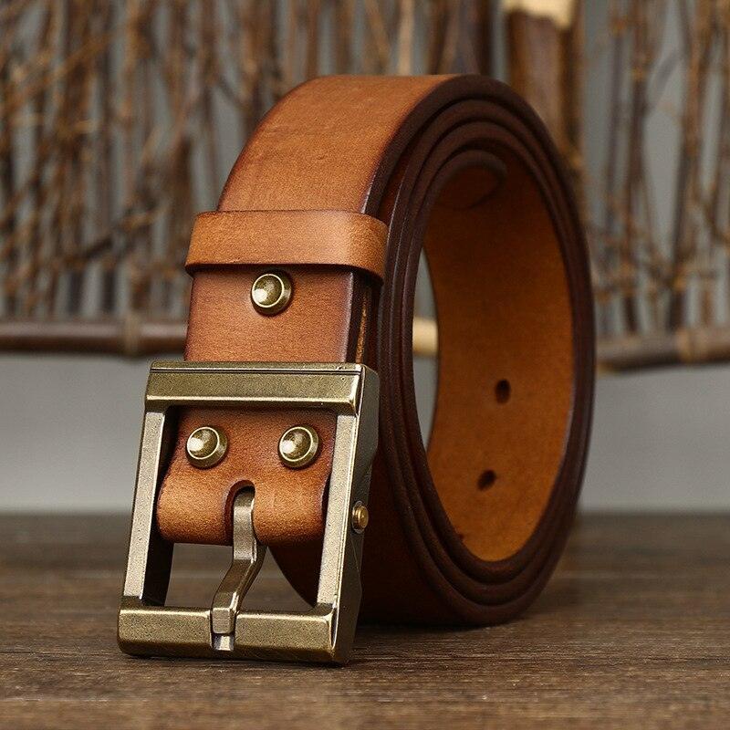 Belt Casual in leather for men, model Kyree - Zictor