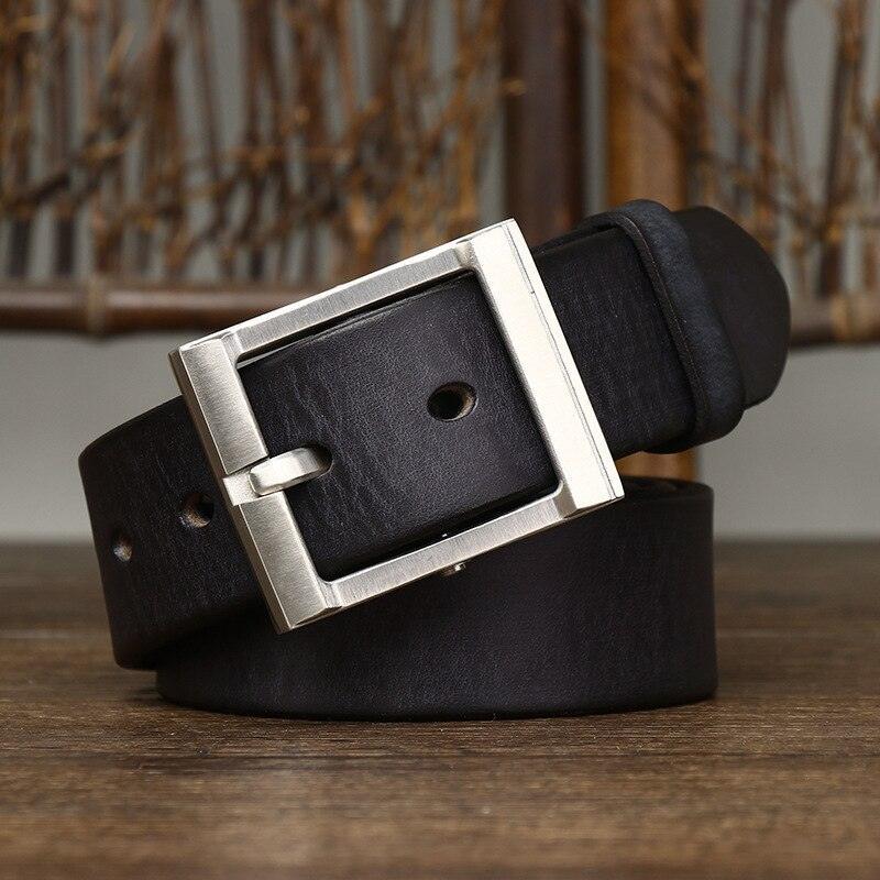Belt Casual in leather for men, model Kyree - Zictor