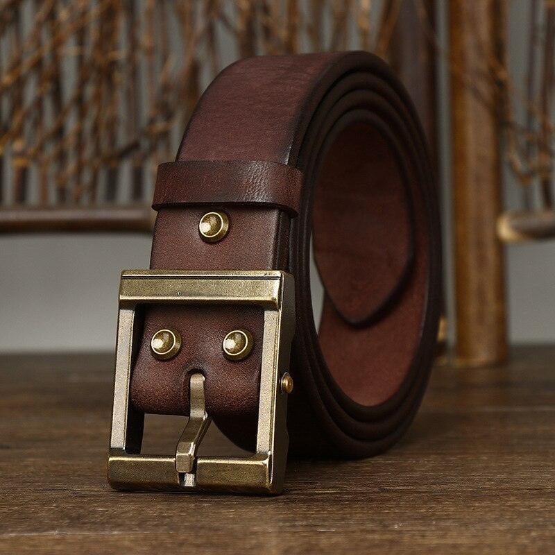 Belt Casual in leather for men, model Kyree - Zictor