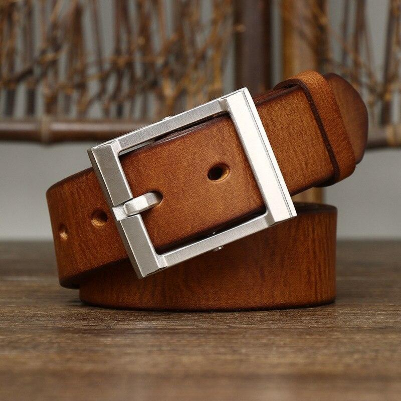 Belt Casual in leather for men, model Kyree - Zictor