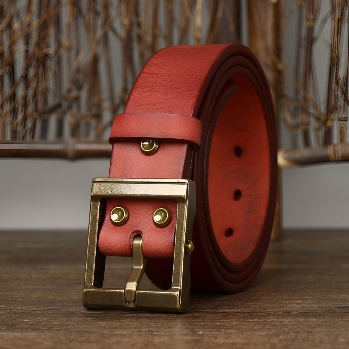 Belt Casual in leather for men, model Kyree - Zictor