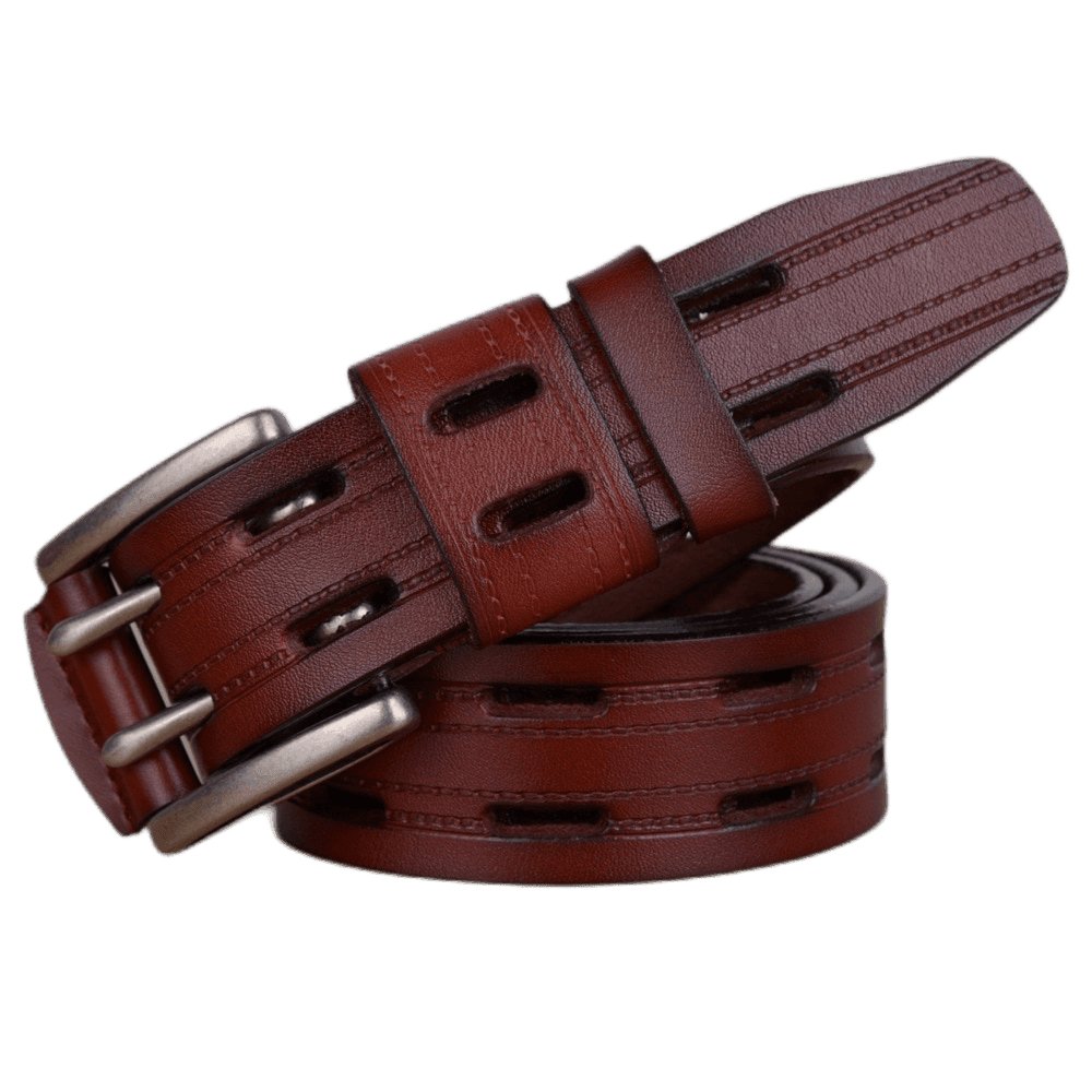 Belt Casual in leather for men, model Micah - Zictor